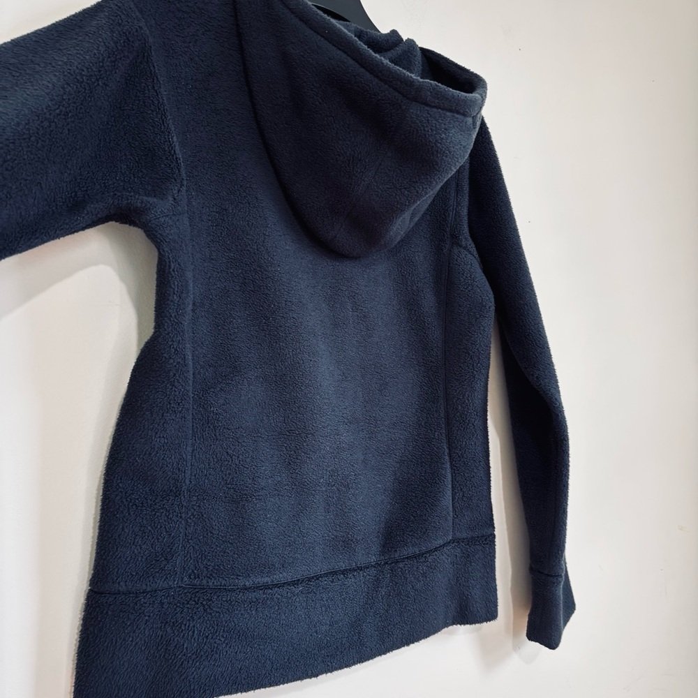 Patagonia Women XS dark navy full zip Long Sleeve hooded cozy soft fleece Jacket - Picture 6 of 16